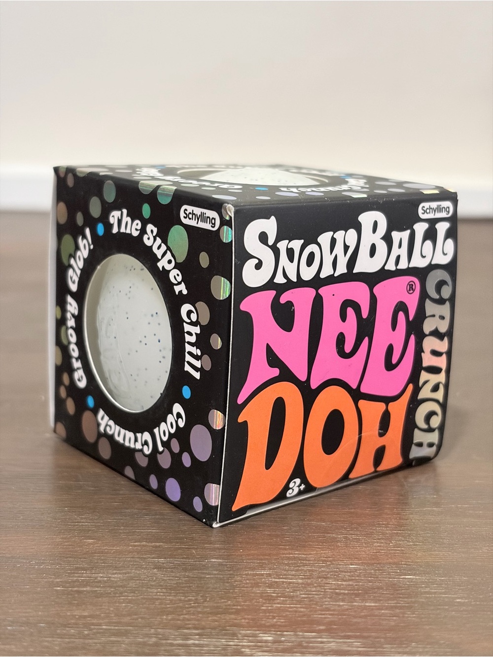 NWT NeeDoh Snowball Crunch White Sensorycore Crunchy Fidget Squishy